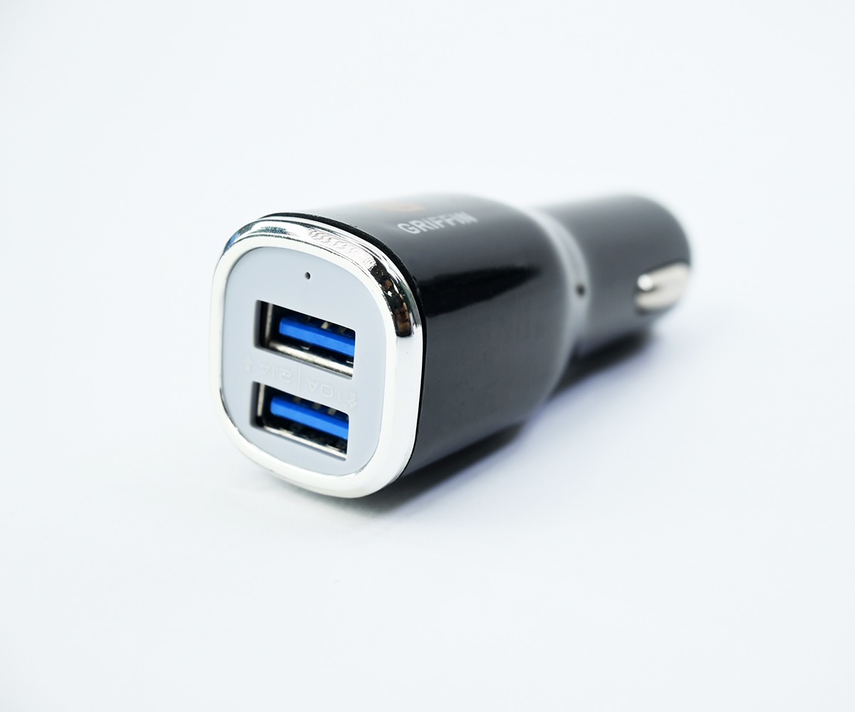 Griffin Dual USB Car Charger iPhone Supportive Premium Flat USB Cable