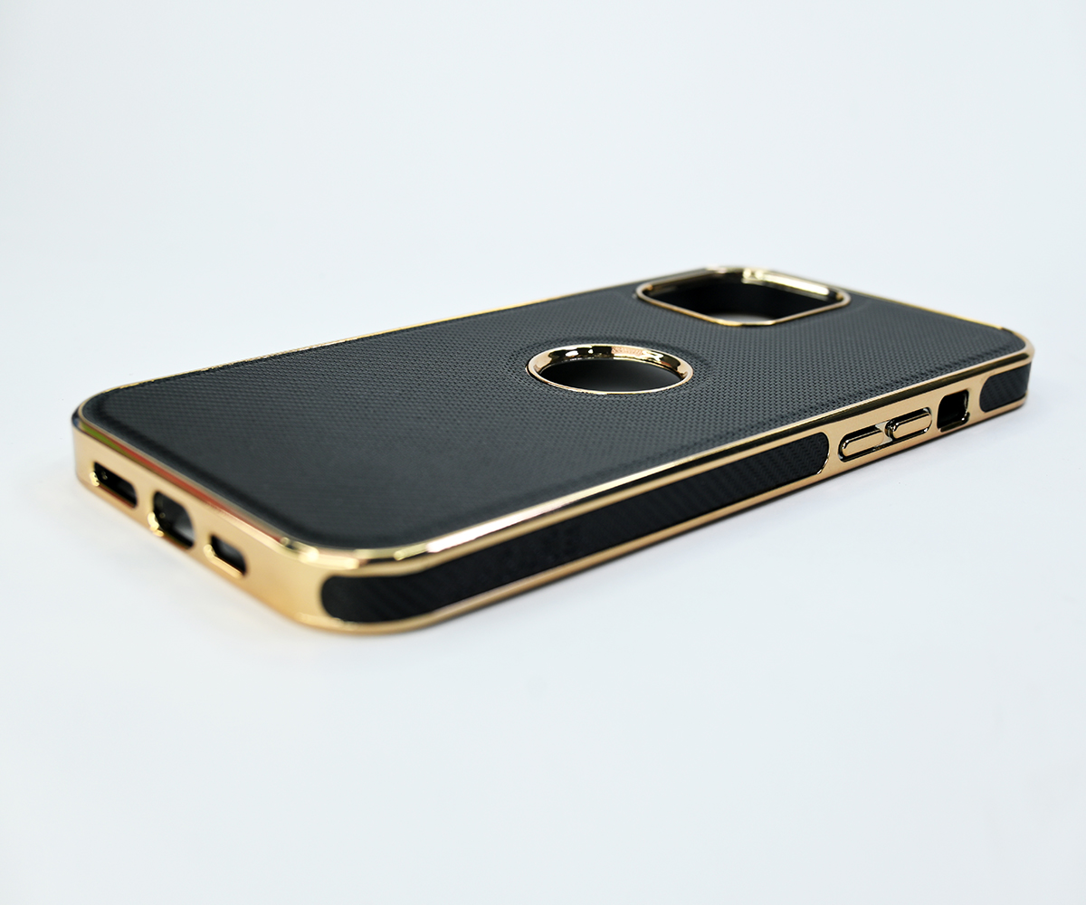 J-CASE Luxury case for iPhone Series 13/12 Golden Black