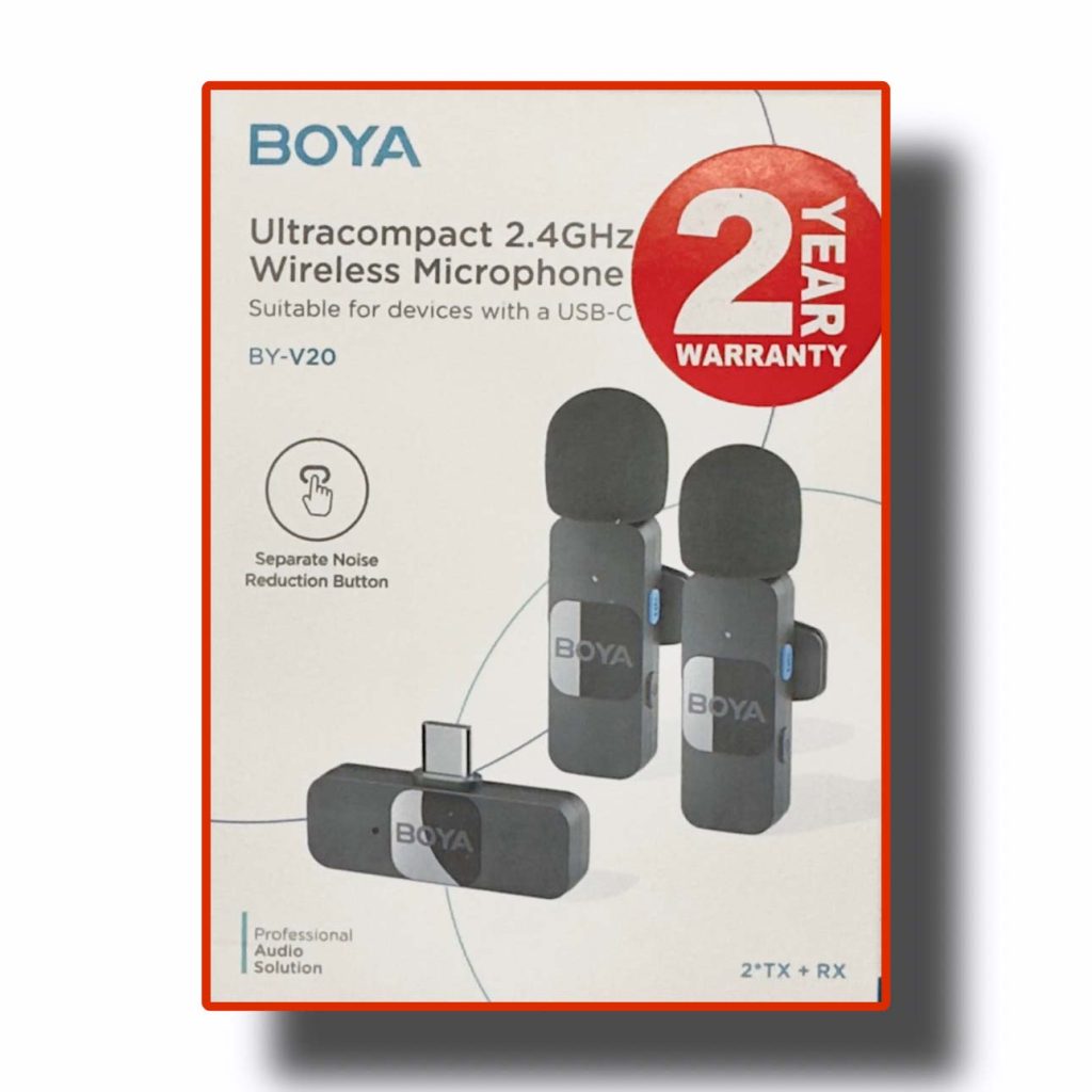 Boya By V20 Ultracompact 2.4GHz Wireless Microphone System – CM Shop