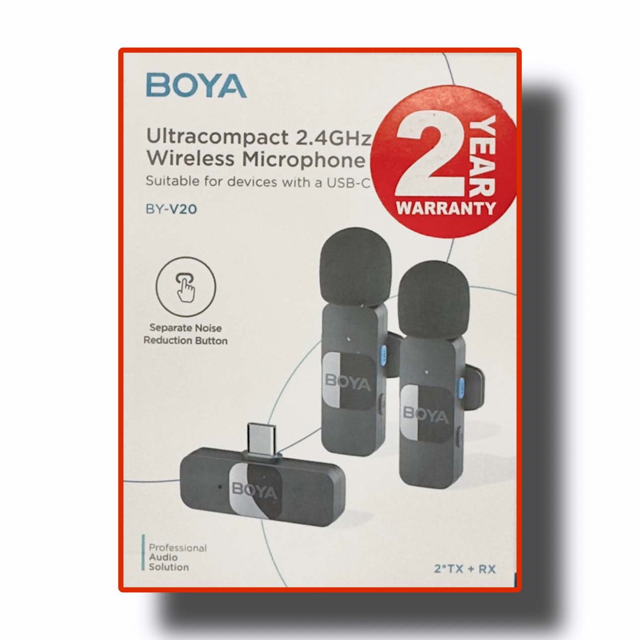 Boya By V20 Ultracompact 2.4GHz Wireless Microphone System