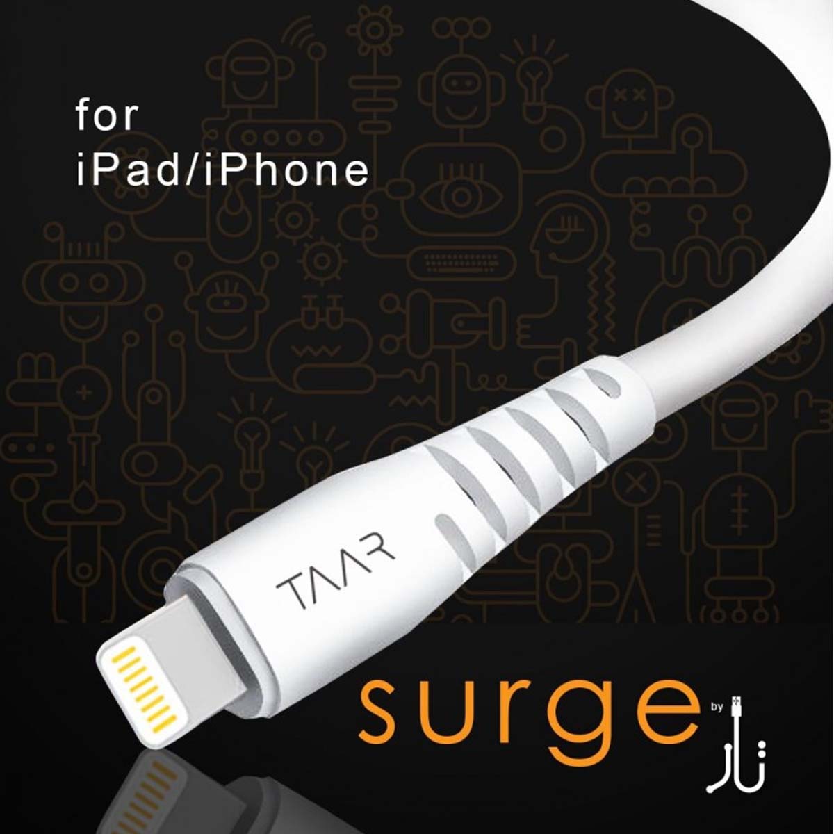 TAAR SURGE USB DATA CABLE FOR IPHON/IPAD
