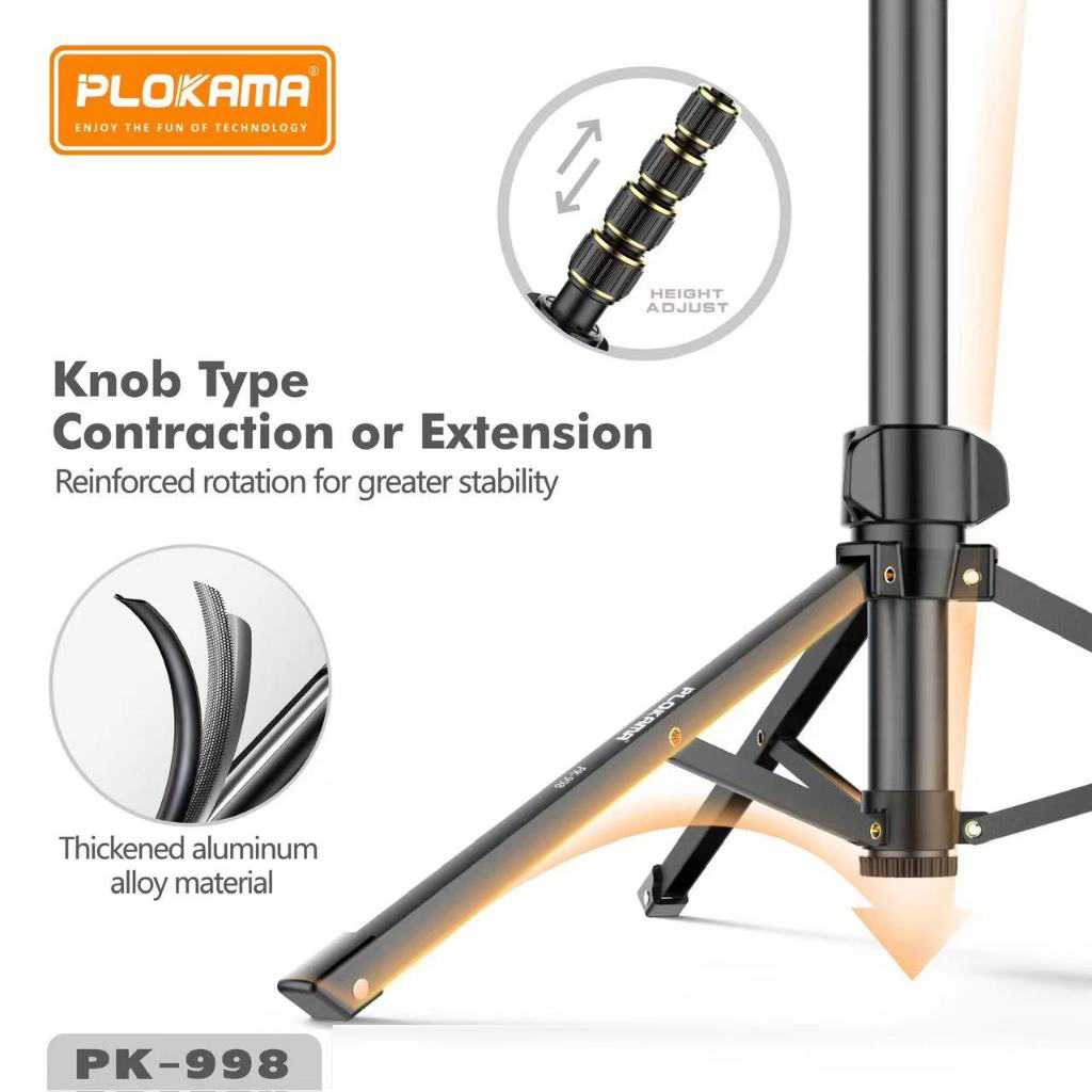 All in One Tripod Stand Plokama PK-998 with Remote