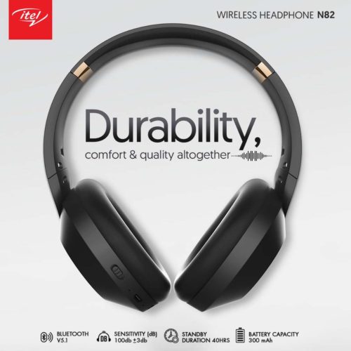 Itel N82 Bluetooth Headphones+SD Card+Aux Slot