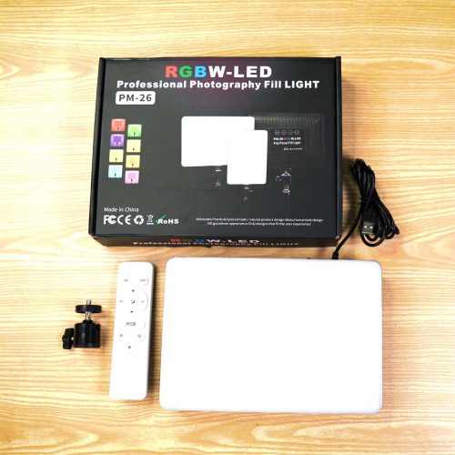 Best RGB Video Light PM-26 With Stand