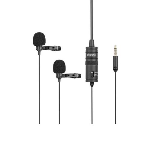 BOYA BY-M1DM Dual Omni-directional Lavalier Mic