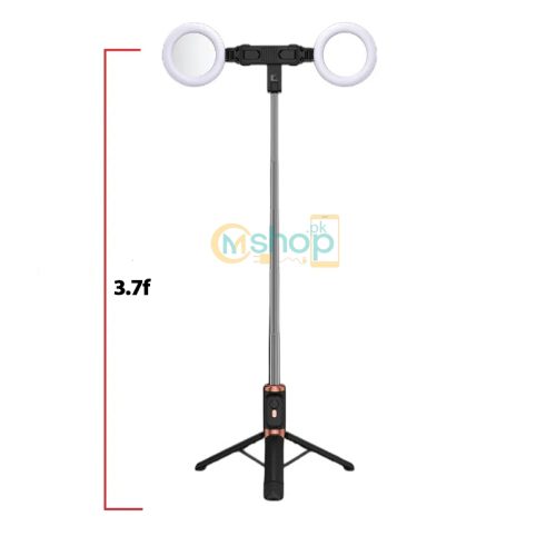 JC16-H Bluetooth Tripod Selfie Stick with two lights