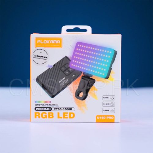PLOKAMA U160 PRO RGB Portable LED Light (Rechargeable)