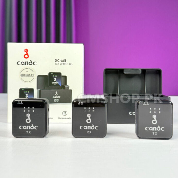 Candc DC-M5 Wireless Mic (Noise Cancellation) Type-C/iPhone/3.5MM Compatible - Image 1
