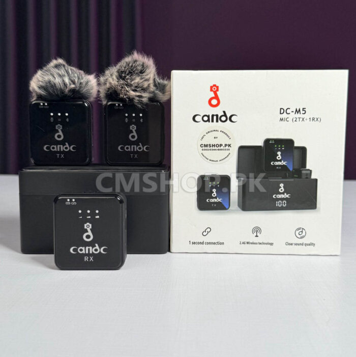Candc DC-M5 Wireless Mic (Noise Cancellation) Type-C/iPhone/3.5MM Compatible - Image 4