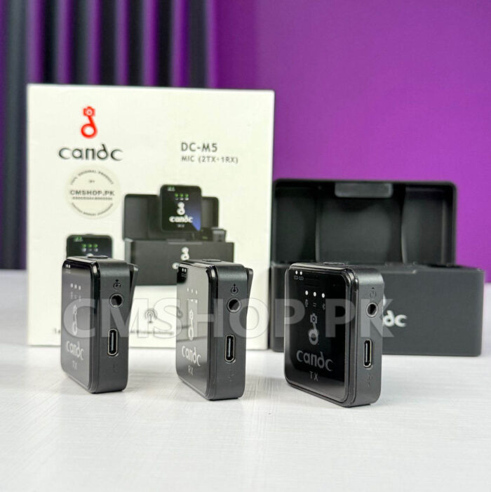 Candc DC-M5 Wireless Mic (Noise Cancellation) Type-C/iPhone/3.5MM Compatible - Image 5
