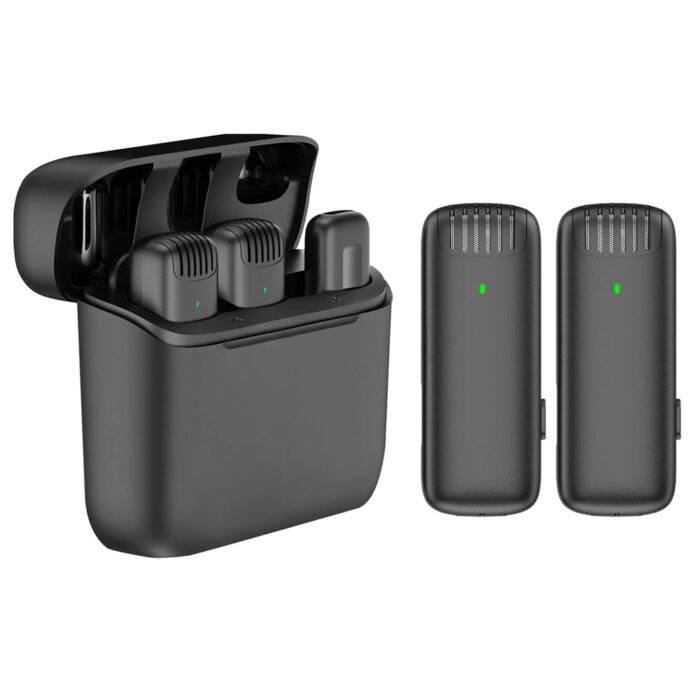 NEW J13 Type-C Dual Activate Noise Cancellation Wireless Microphone with Charging Case - Image 4