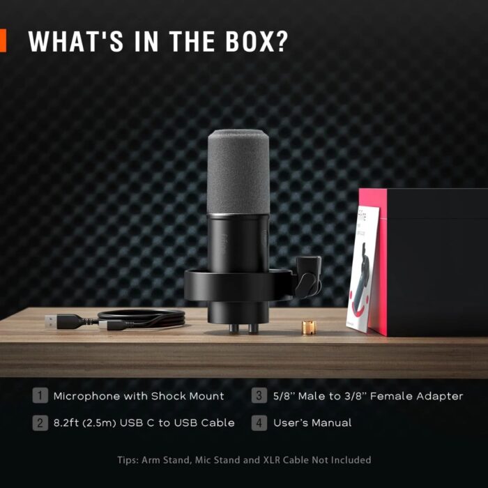 Fifine K688 XLR/USB Dynamic Microphone - Image 5