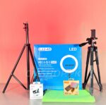 BUDGET DEAL (DIAMOND PACKAGE) (45CM RINGLIGHT, JMARY MW15 WIRELESS MIC, ICON-7864 TRIPOD, GREEN SCREEN, RGB LIGHT)