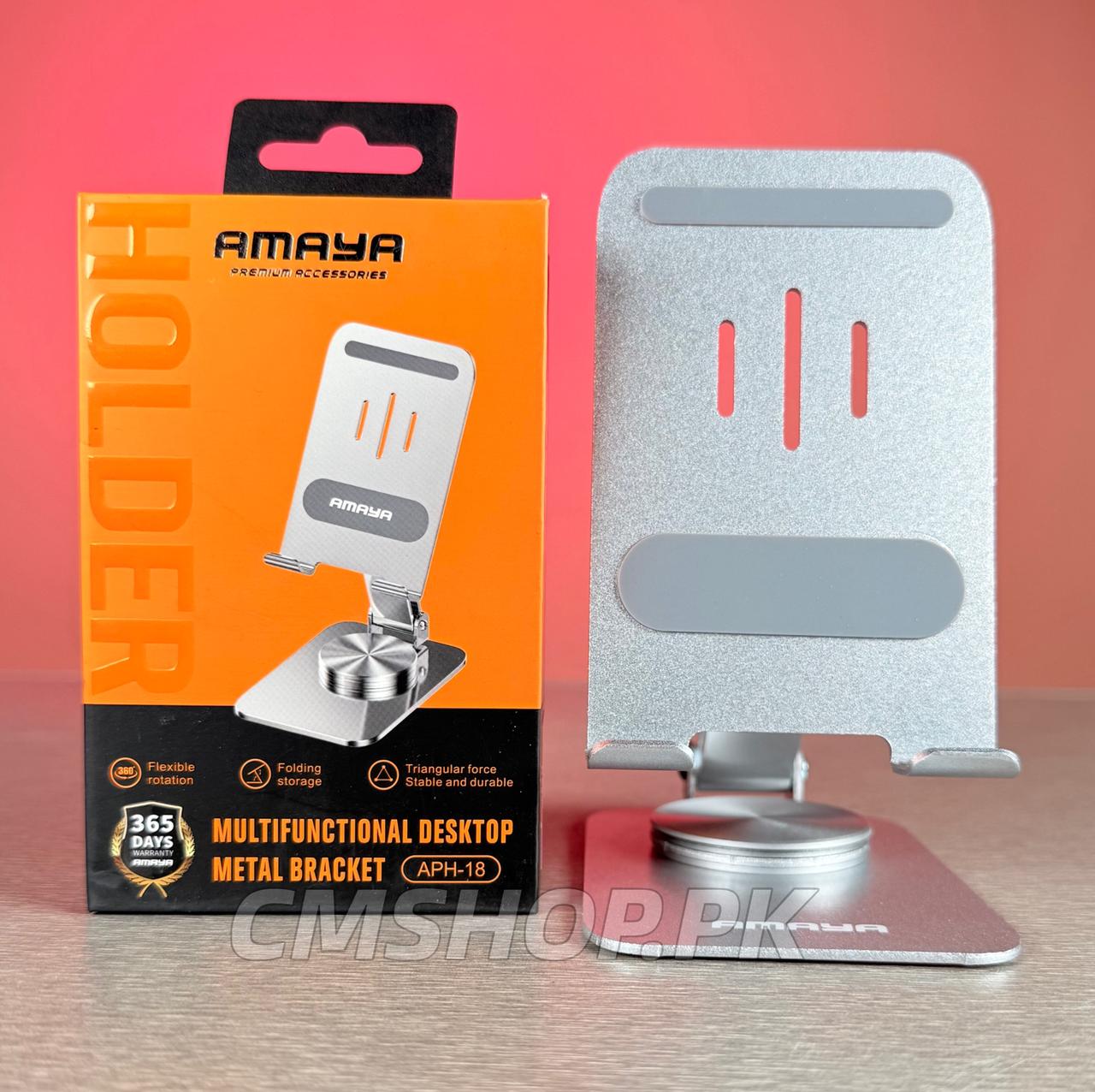 amaya aph18 (3) AMAYA MOBILE DESKTOP STAND APH-18 ALUMINIUM QUALITY - Image 1