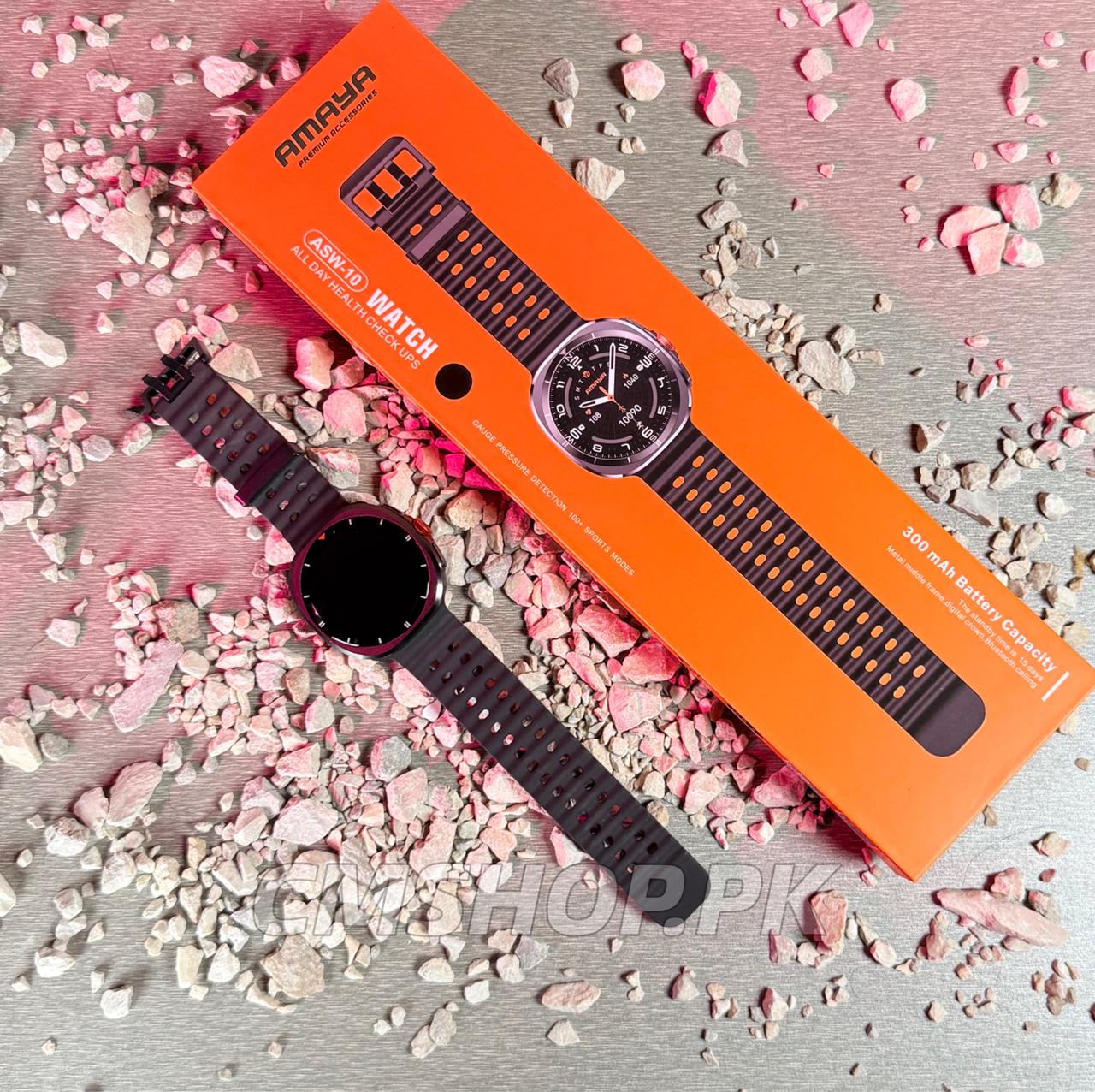 amaya asw10 (4) AMAYA ASW-10 Smartwatch AMOLED Display - Image 1