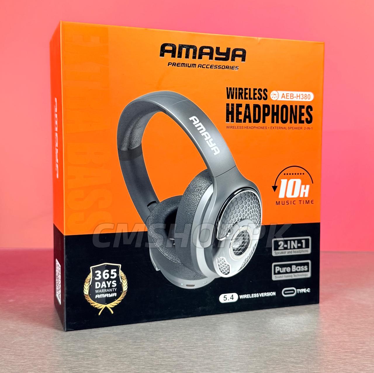 amaya h380 (6) AMAYA Bluetooth Speakers Headphones H380 - Image 1