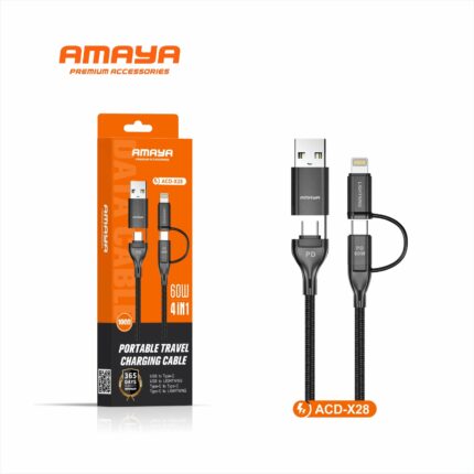 AMAYA X28 4IN1 CABLE, PD, SUPER FAST, SUPER VOOC