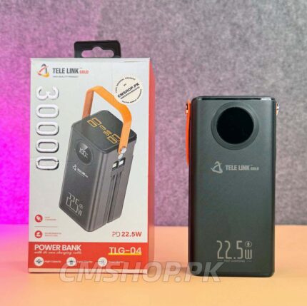 TEL LINK TLG-04 30000mAh 22.5w POWERBANK WITH TORCH LIGHT