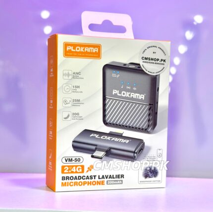 PLOKAMA VM50 Wireless Single Mic for Mobile & Camera