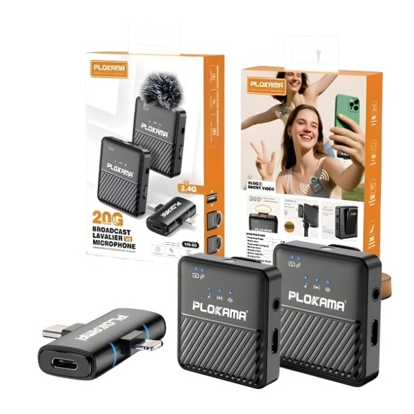 Plokama VM-60 Dual Wireless Microphone with Noise Reduction - Image 5