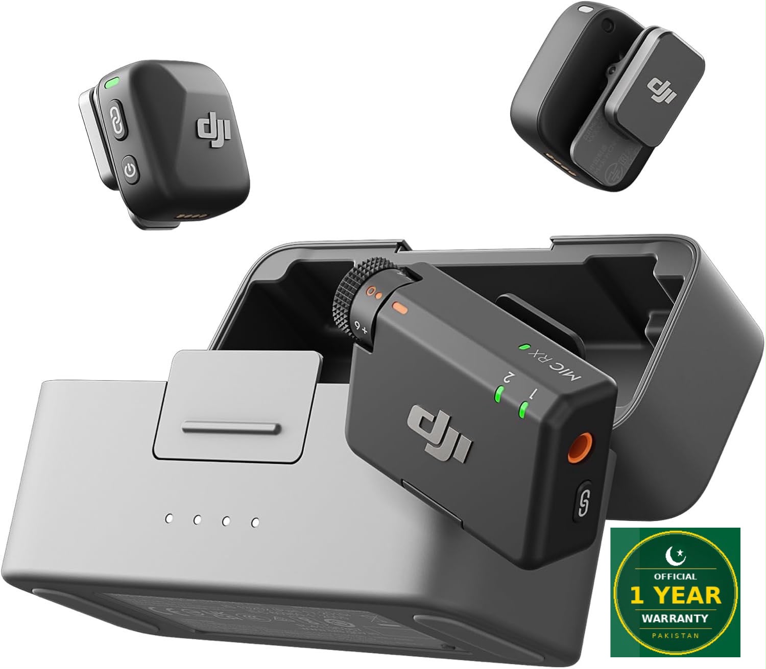 DJI Mic Mini (2 TX + 1 RX) – 2-Person Wireless Microphone