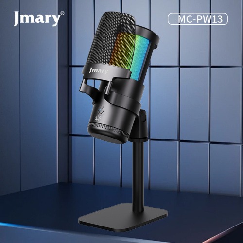 Jmary MC-PW13 RGB Professional USB Microphone with Noise Cancellation