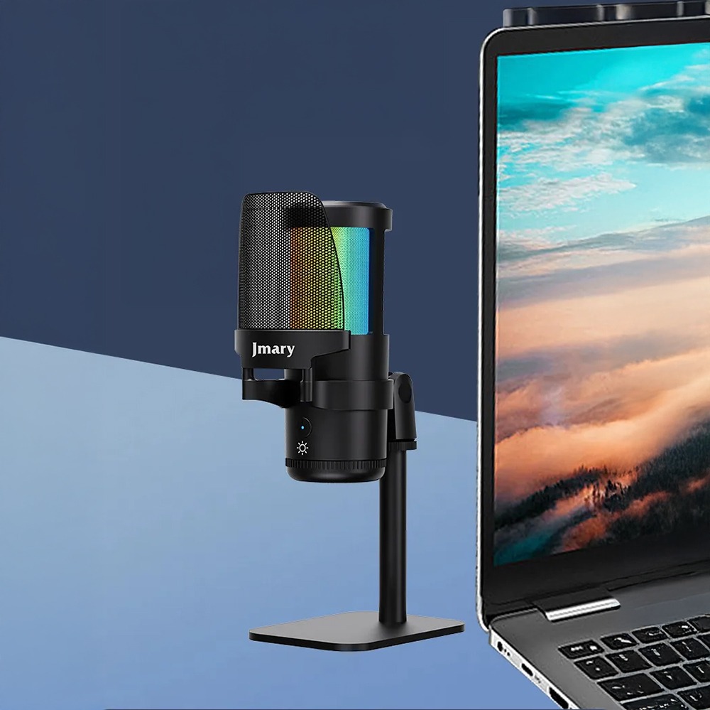 Jmary MC-PW13 RGB Professional USB Microphone with Noise Cancellation - Image 4