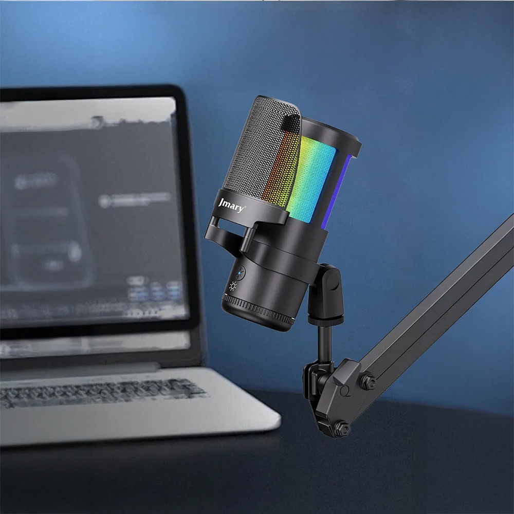 Jmary MC-PW13 RGB Professional USB Microphone with Noise Cancellation - Image 2