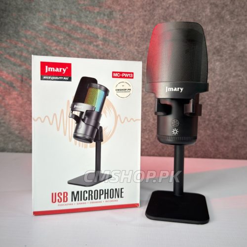 Jmary MC-PW13 RGB Professional USB Microphone with Noise Cancellation