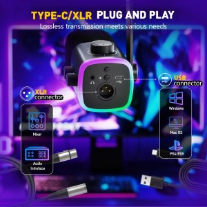 FIFINE AM9 Game Chat Mixer and ENC Noise Cancellation