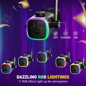 FIFINE AM9 RGB Gaming Microphone with 11 Lighting Effects